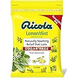 Ricola Sugar Free Lemon Mint Herbal Cough Suppressant Throat Drops, 105ct Bag