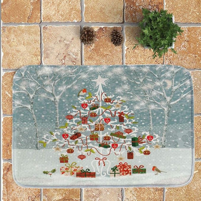 Amazon.com: Doormat Christmas Welcome Entrance Floor Mat Front Door Rug Bedroom Kitchen Mats