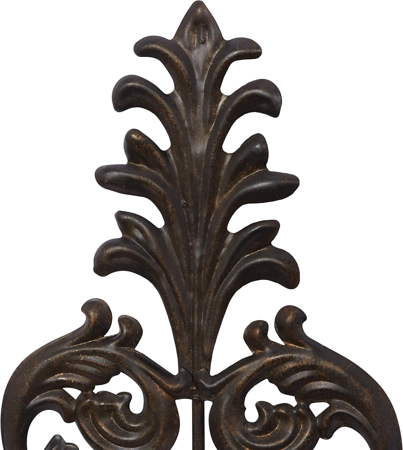 Deco 79 Victorian-Style Metal and Glass Ornate Candle Sconce, 31" H x 10" L, Textured Bronze Finish: Home & Kitchen