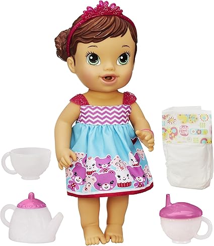 baby alive lil sips brunette