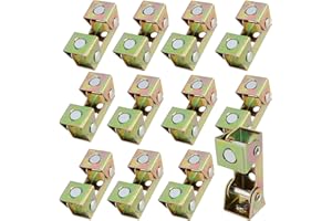 KOHAND 12 PCS V-Type Magnetic Welding Clamps, Adjustable V-Type Fixture Clamp, Magnetic V Pads Kit, Magnetic V-sharp Tab Holder Corner for Tack Welding, 18 Lbs Pull Force