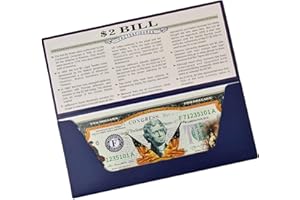 LEKA NEIL 250th Anniversary Collectible $2 Bill | Independence Day 2 Dollar Bill Uncirculated Commemorative Coin Declaration of Independence