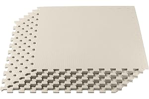 We Sell Mats 1/2" Thick Multipurpose EVA Foam Exercise Floor Mat, Interlocking Tiles, Anti-Fatigue for Home or Gym, 24 in x 2