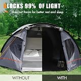 Portal 4 Man Blackout Tent with Porch 4000mm Waterproof Lightweight Dome Tent view 2