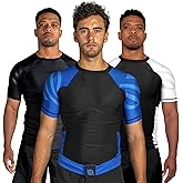 Sanabul Essential Short Sleeve Rash Guard MMA BJJ Wrestling Grappling Jiu Jitsu