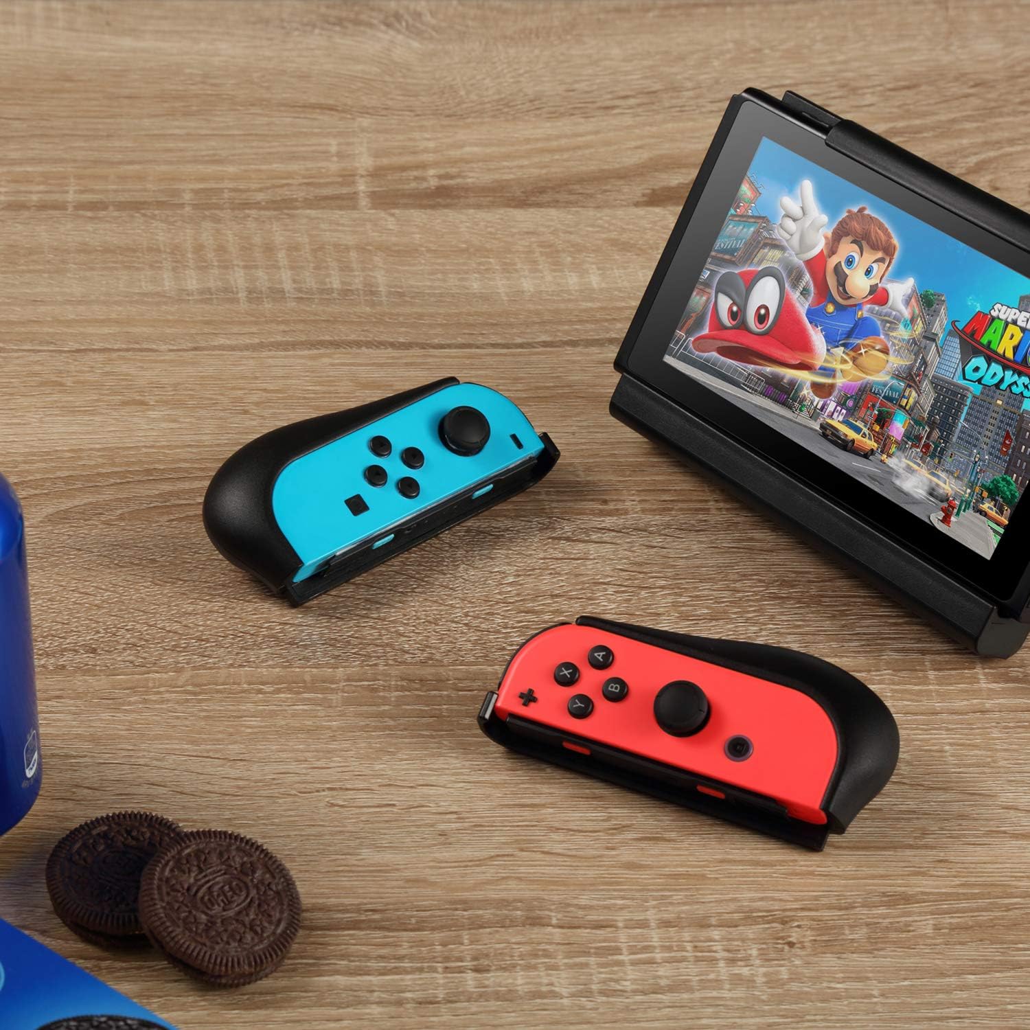 KINVOCA Battery Pack for Nintendo Switch, 10000mAh Switch Portable Charger with 18W Quick Charge, Charging and Battery Case with Detachable Joycon Grip, Kick Stand and Game Cartridges Storage: Home Audio & Theater