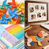 moinkerin 200 Pcs Paper Fasteners Split Pins 8mm x 14mm Multicolor Brad view 3