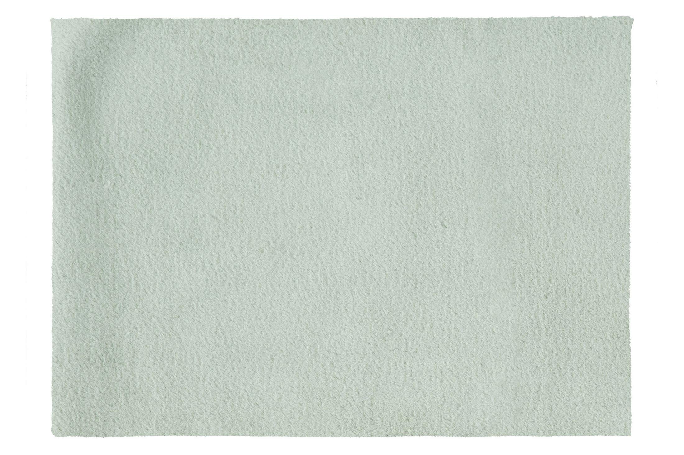 Eurofirany Decorative Floor Carpet Runner Bath Bathroom mat Living Room Bedroom Kitchen Rectangular Faux Fur Soft, Mint, 75 x 150 cm