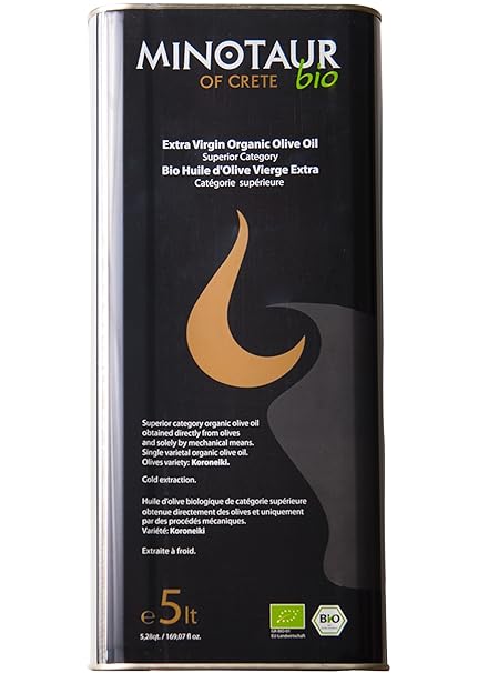 Minotaur of Crete | BIO Extra natives Premium Olivenöl aus Kreta | Kaltextrahiert | 5 Liter Kanister (5L)