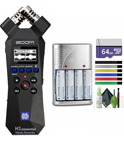 Amazon.com: Zoom H1essential 32-Bit Float Handheld Recorder Bundle