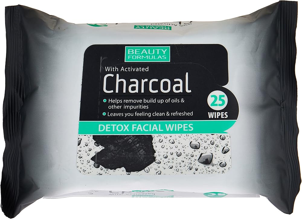 Beauty Formulas Charcoal Detox Facial Wipes