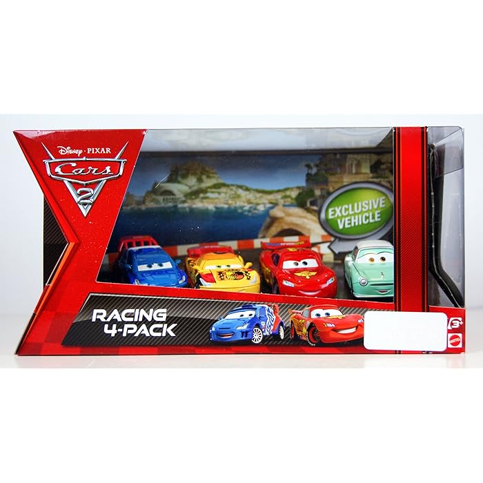 Buy Disney / Pixar CARS 2 Movie Exclusive Die Cast Car Racing 4Pack