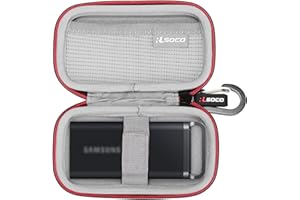 RLSOCO Hard Case for Samsung T5 EVO Portable SSD 2TB/4TB/8TB External Solid State Drive & Works with WD 1TB/2TB/4TB/500GB My Passport SSD Portable External Solid State Drive