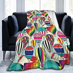 Hot Air Balloons Blanket Flannel Throw Bed Blankets