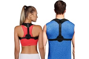 NUPEC Posture Corrector for Women & Men - Upper Back Brace for Clavicle Support, Providing Pain Relief from Neck, Back & Shoulder