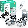 LATCH.IT 5/8” RV Storage Locks | 2-Pack RV Compartment Locks | 100% Metal RV Locks for Storage Door on Camper or Trailer | 4Keys | Check Fitment Image