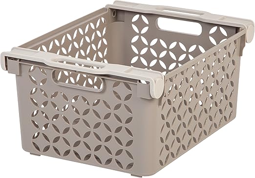 Amazon Com Iris Large Decorative Basket Home Kitchen