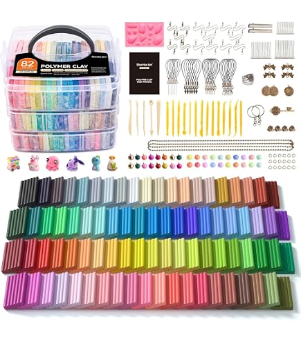 Amazon.com: Shuttle Art 117 PCS Polymer Clay Kit, 95 Unique Colors
