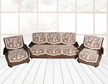 Yellow Weavestm 6 Piece Multi Sofa & Chair Seat Cover Set