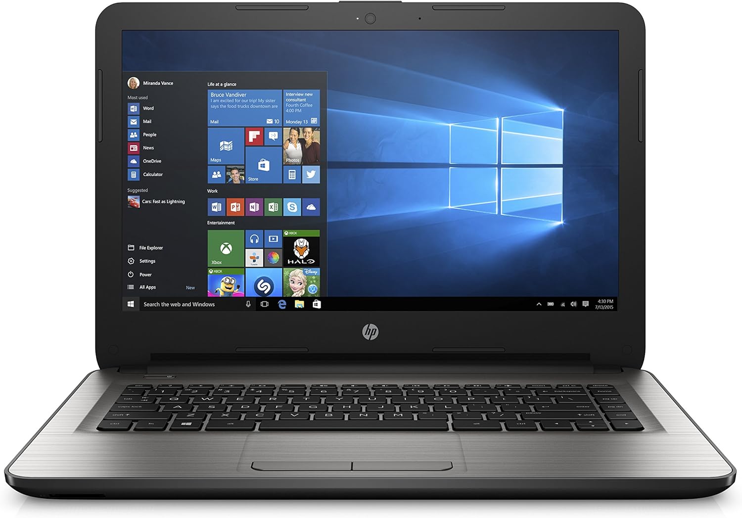 HEWLETT PACKARD 14an023 Portátil 14", AMD QuadCore A87410 APU 2.5Ghz
