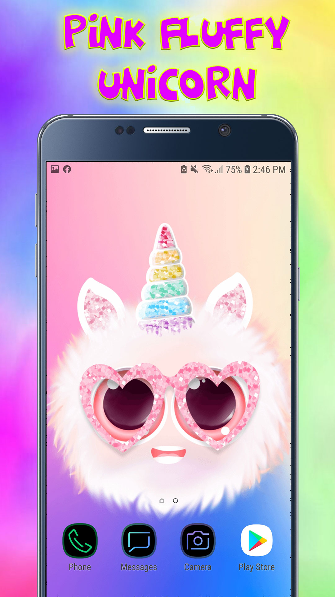 Cute Fluffy Unicorns Background - Thumbnail 7