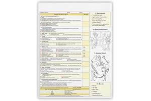 MDpocket National Institutes of Health Stroke Scale (NIHSS) Notepad (Single Pack (25 Sheets))