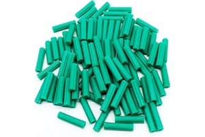 BAUDELUN Expandet Screw Anchors, 1/4 x 1-1/4, Piece-100, Expanding Plastic Screw Anchors, 1/4" Hole for Concrete Tile Cement Bolt Expansion Tube, Fix to Wall Drywall or Other Surface
