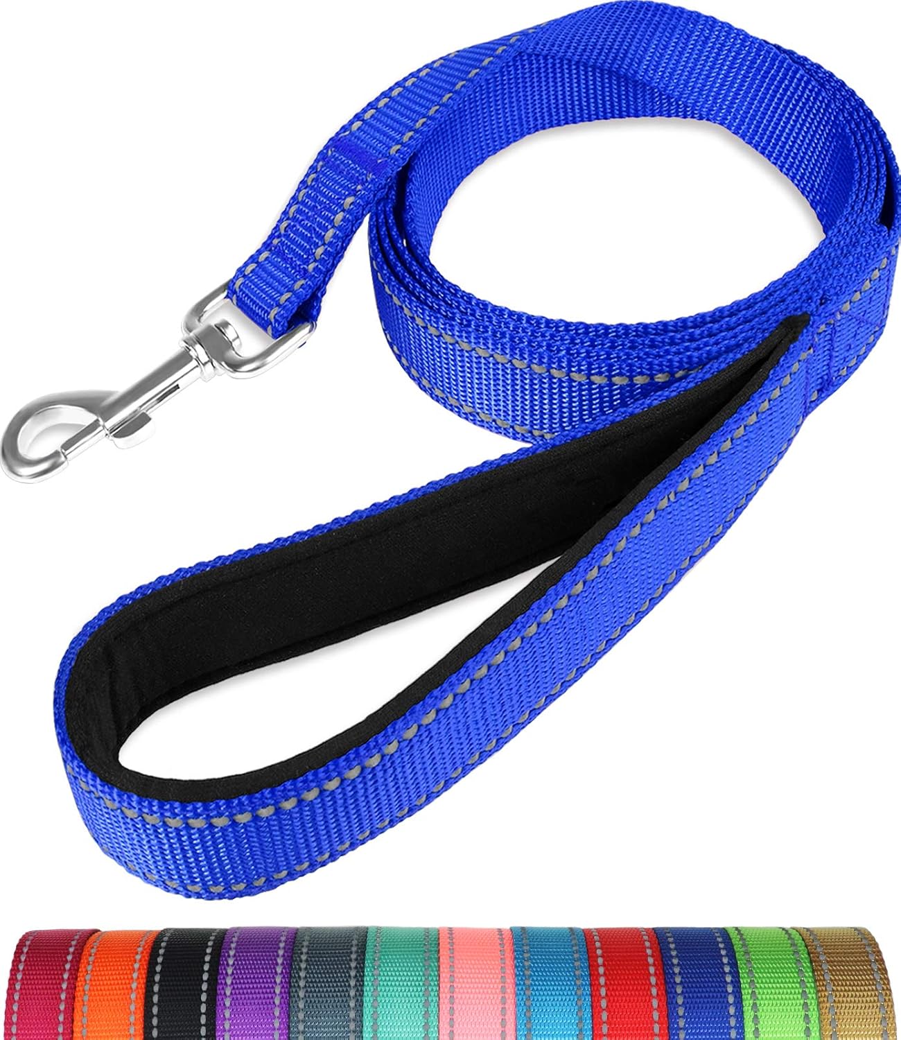 Taglory Dog Leads for Medium Large Dogs, Royal Blue, 180x2.5 cm (Pack of 1)