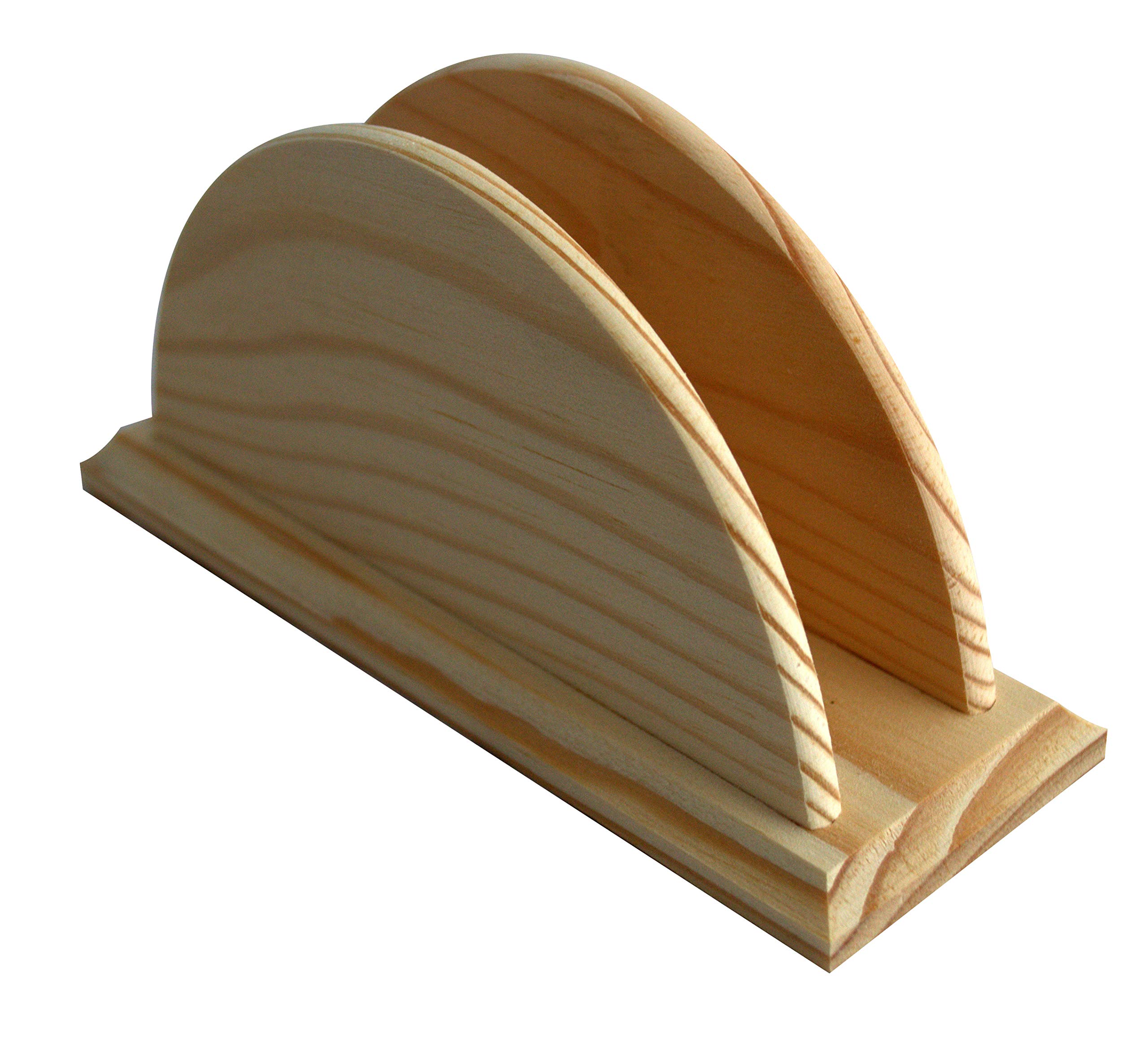 Wooden World - Wooden World - Restaurant Table Decoration Wooden Napkin Holder Tissue Holder - Natural Light Wood