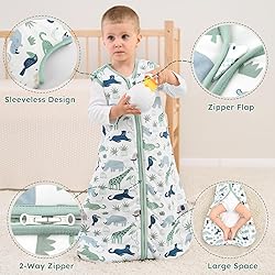 Yoofoss Baby Sleep Sack 0-6 Months, 1.5 Tog Baby