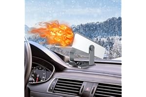 JXGKL 2025 Upgraded Car Heater, Portable Car Heater 12V150W Auto Heater Fan,2in1 Fast Heat Fan or Cool,Auto Car Heater Fast Heating360Degree Rotary Defogger Defroster (JX-11)