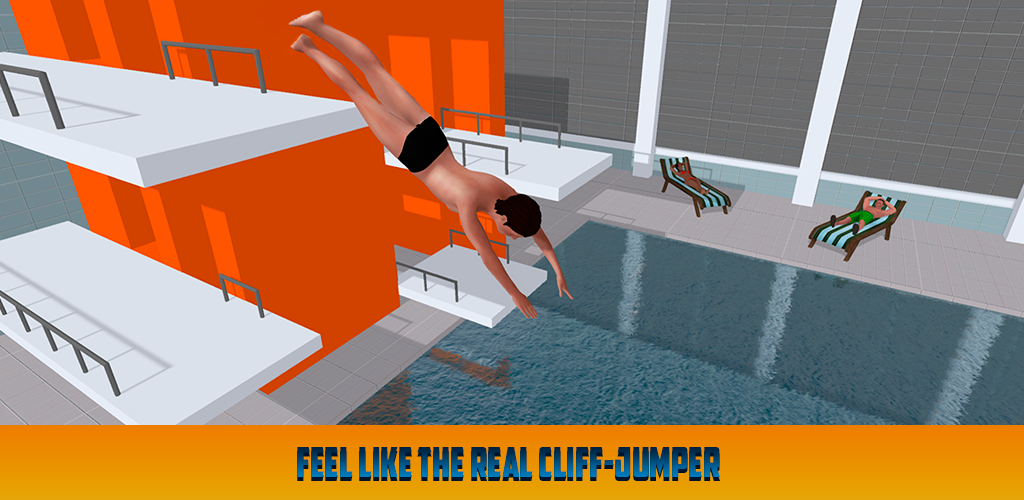 Cliff Diving Simulator Stunts Games 3D Water Trick Cliff Diving Game