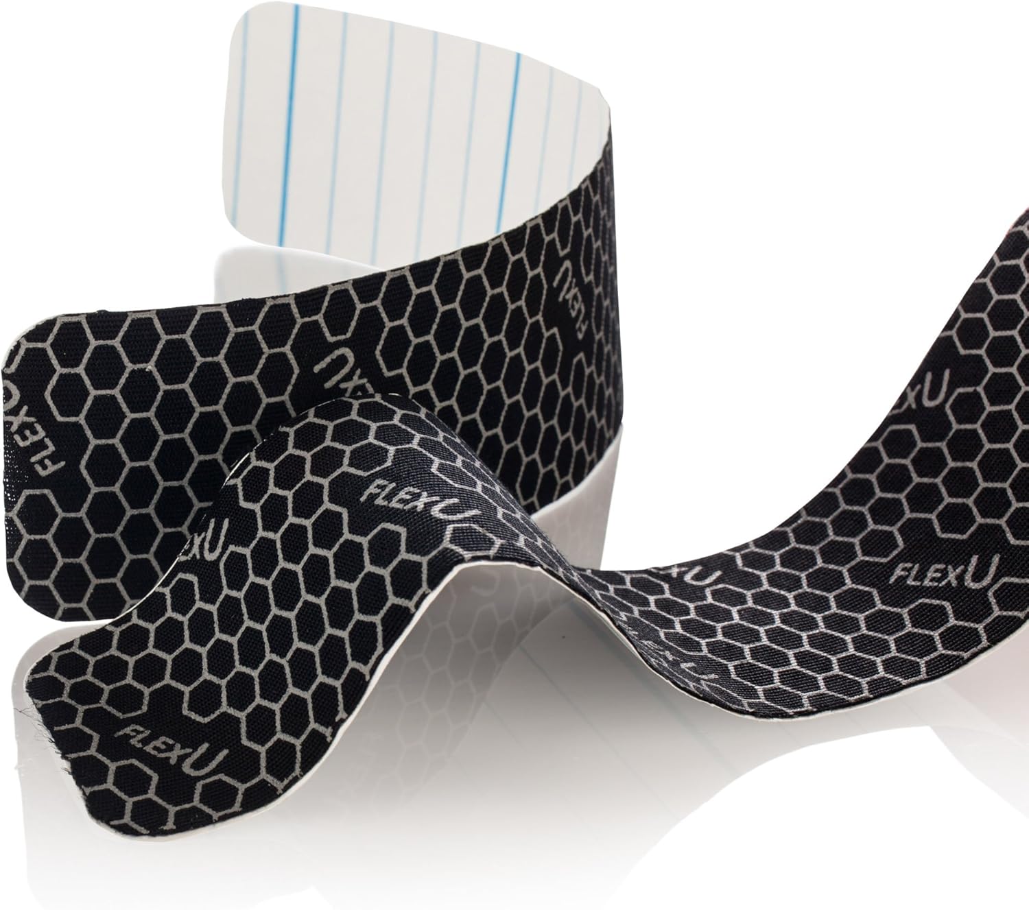 FlexU Kinesiology Tape; Black Pre-Cut, Bulk Pack: Sports & Outdoors