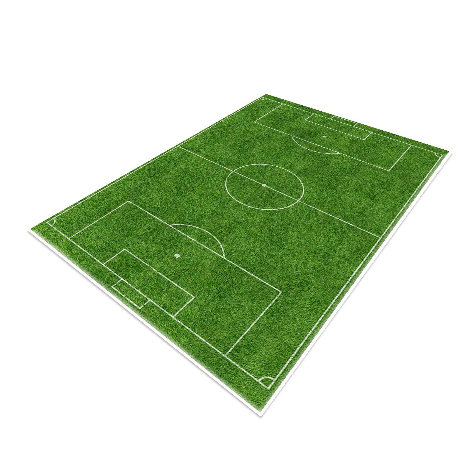 TYKTZXY Soccer Field Rug Football Rug Carpet,Funs Home Decor Play Mat for Boys Girls Sports Theme Room Green 120×180cm