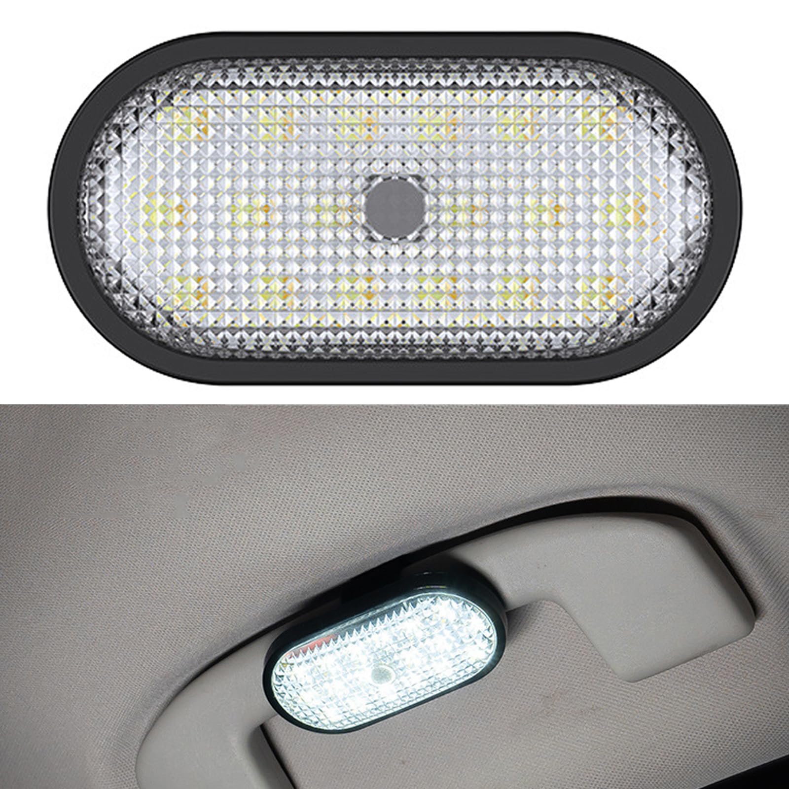 Photo 1 of CYDZSW Car LED Dome Lights Interior Wireless,Trunk Light,USB Rechargeable Battery Powered Inside Ceiling Roof Light for Cars RV UTV and Truck (18LED)