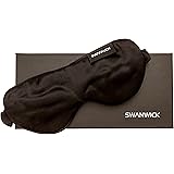 Swanwick Sleep - 100% Pure Silk Sleep Mask &ndash; Oversized to Banish Light While Sleeping &ndash; Perfect Eye Mask for Travelling, Meditation, Afternoon Naps - Free Bonus Book 7 Ways to Sleep Better