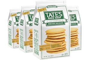 Tate's Bake Shop Gluten Free Lemon Cookies, Gluten Free Cookies, 4 - 7 oz Bags