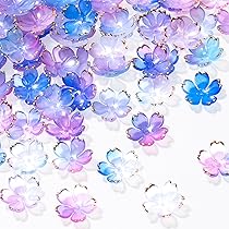 TAXTYHRE 100 Pièces Perles de Fleurs Acryliques, Perle en