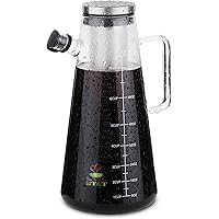 BTaT- Cold Brew Coffee Maker, Iced Coffee Maker, 2 Liter (2 Quart, 64 oz), Iced Tea Maker, Cold Brew Maker, Tea Pitcher…