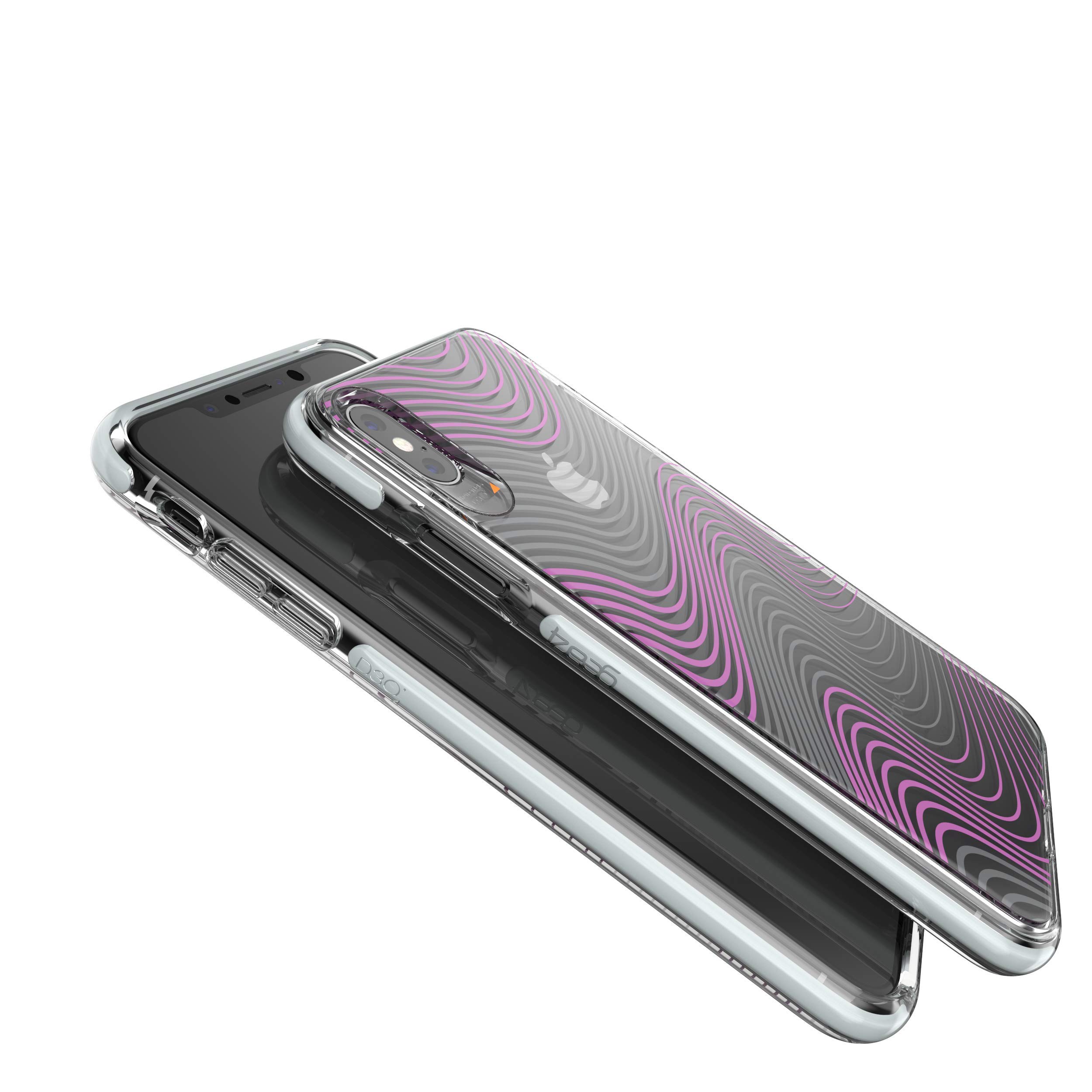 Gear 4Victoria Designed for iPhone XS Max Case, Advanced Impact Protection by D3O - Purple Swirl