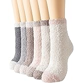 Yekblossom Fuzzy Socks For Women Warm & Cozy Gifts Winter fluffy Socks Womens Cozy Home Soft Sleeping Slipper Sock