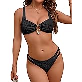 Blooming Jelly Women 2 Piece Bikini Set with Shells Swimsuit Push Up Bathing Suit Beach Vacation Clothes Fashion 2025