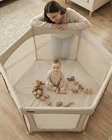 Venture Baby Playpen All Stars Joy Foldable Large Portable Taupe 6-36 Months view 6