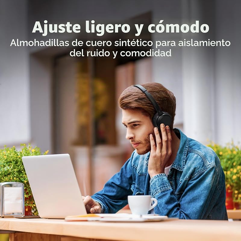 Auriculares Diadema con Bluetooth TAH1108BK - Negro