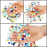 BELLE VOUS Mosaic Tiles Mixed Shapes & Colours 600pc/480g Glass Art Craft Decor view 3