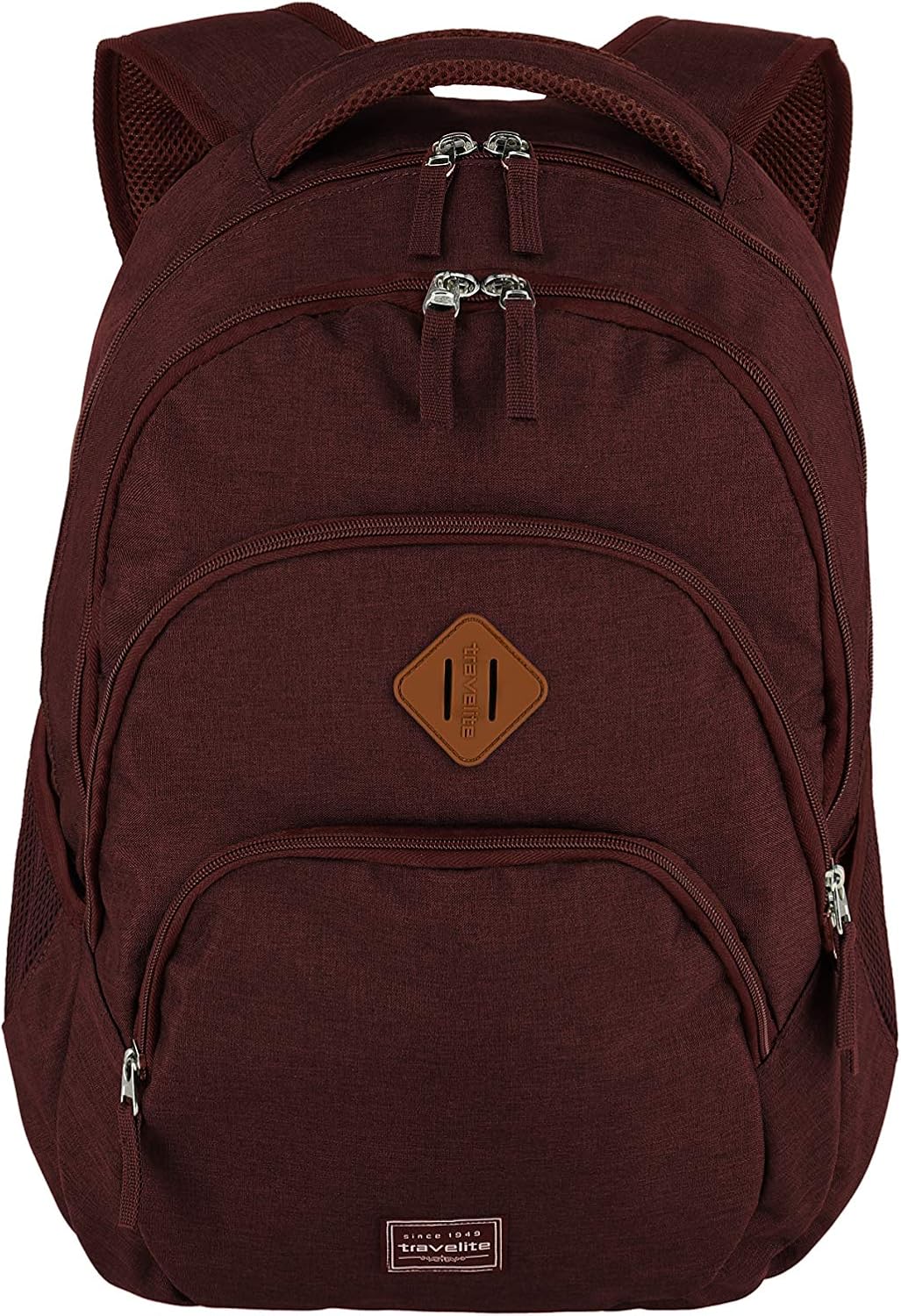 travelite hand luggage backpack, laptop backpack 15.6 inch, BASICS, daypack, daypack with many compartments, 45 cm, 22 liters