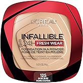 L'Oreal Paris Makeup Infallible Fresh Wear Foundation in a Powder, Up to 24H Wear, Waterproof, Ivory Buff, 0.31 oz.