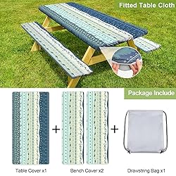 Picnic Table Cover with Bench Covers Camping
