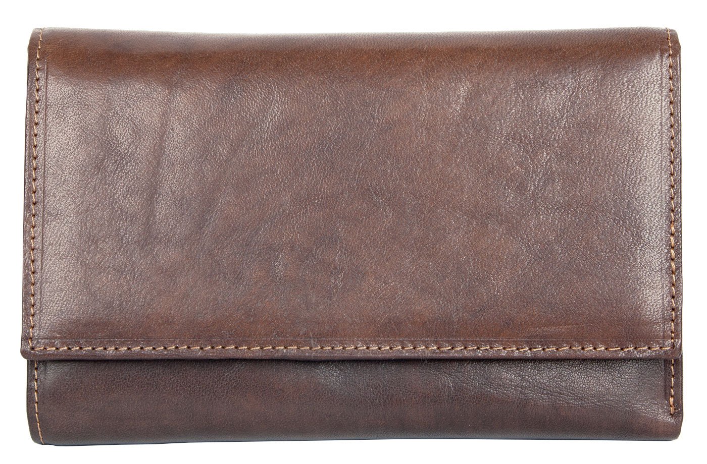 Middle Size Genuine Leather Wallet made of a Strong Cowhide