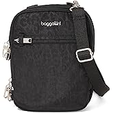 Baggallini Securtex® Anti-theft Mini Everything Crossbody Bag, 6.3"x8.25" Rfid, Locking Zippers & Cut-resistant Strap